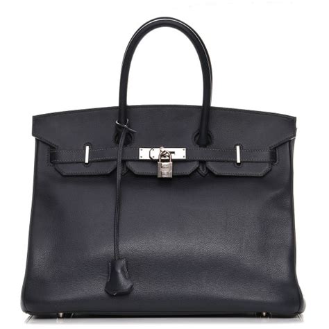 HERMES Epsom Birkin 35 Bleu Indigo 209211 